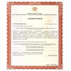 Лицензия № ВП-02-002642 (Н) от 01.10.2010